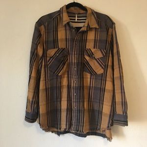 Free people flannel button down